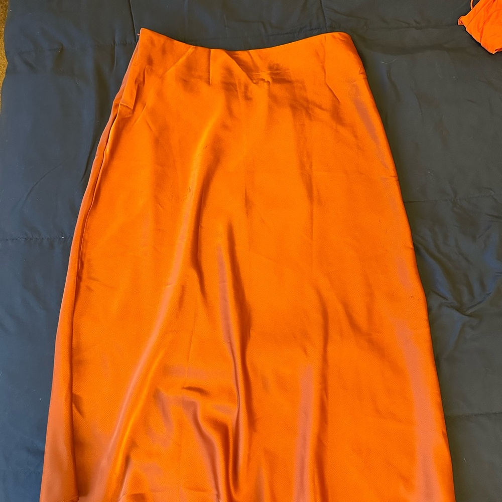 Amazon Silk Midi Skirt
